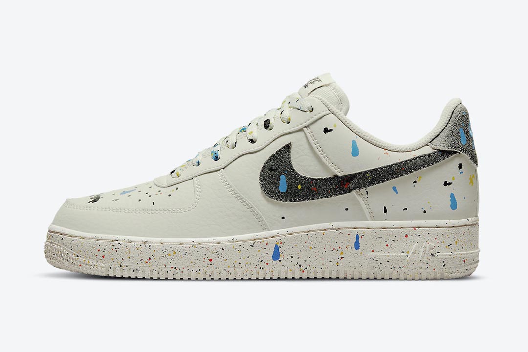 air force 1 with paint splatter