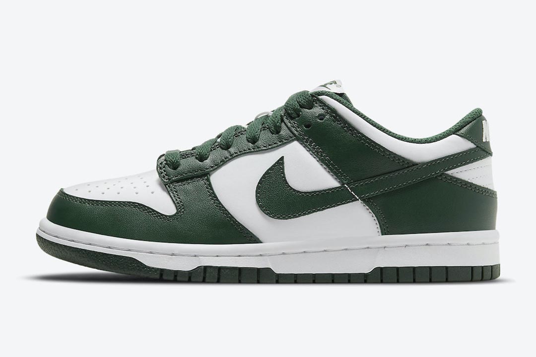 dunk low spartan green