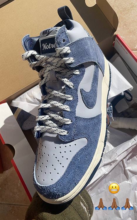 Notre Nike Dunk High Blue Void CW3092 400 Release Date 1