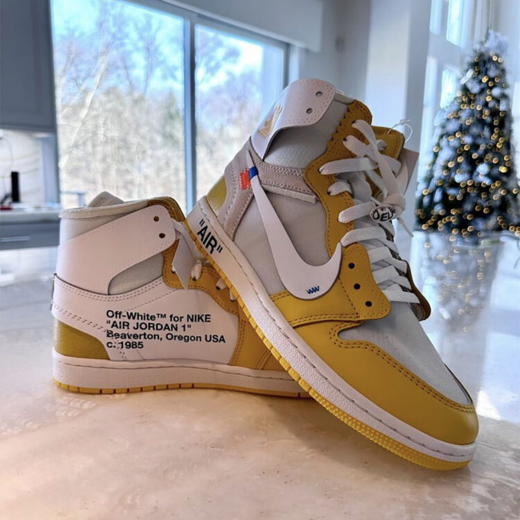 OFF-WHITE x Air Jordan 1 Canary Yellow Sample