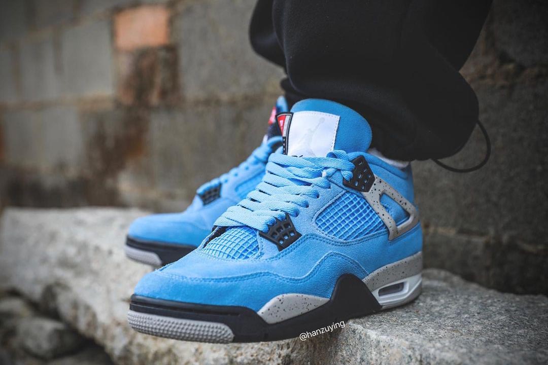 champs jordan 4 university blue