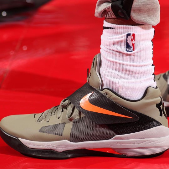 Kevin Durant in the Nike KD 13 Texas PE Nathaniel S - NIKE AIR