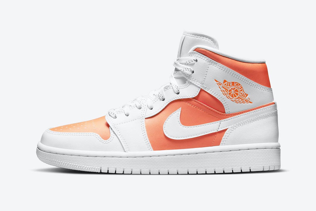 nike air jordan 1 mid orange