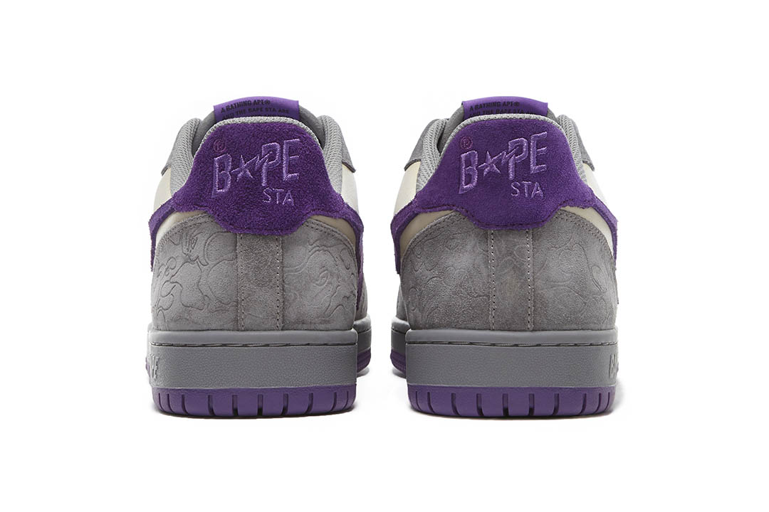 BAPE COURT STA - MIST GREY & ROYAL PURPLE