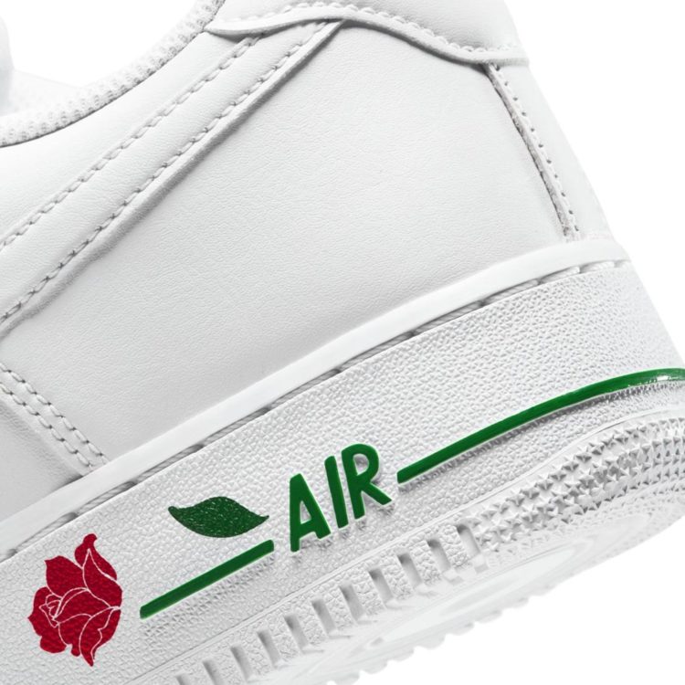 air force 1 white with roses