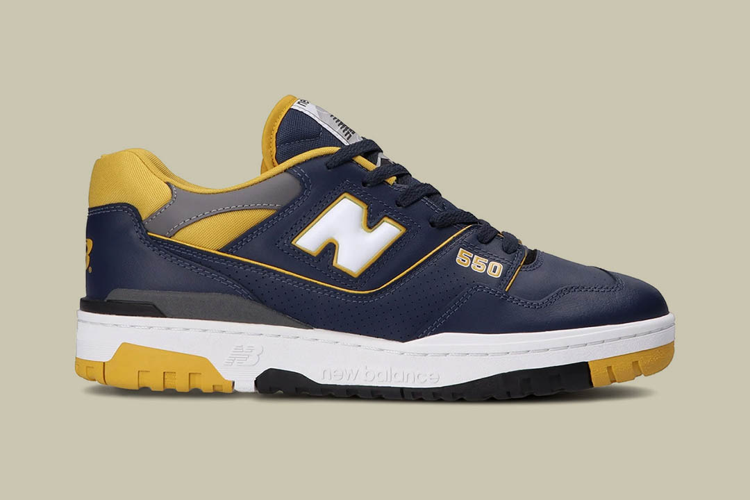 New balance deals navy and yellow