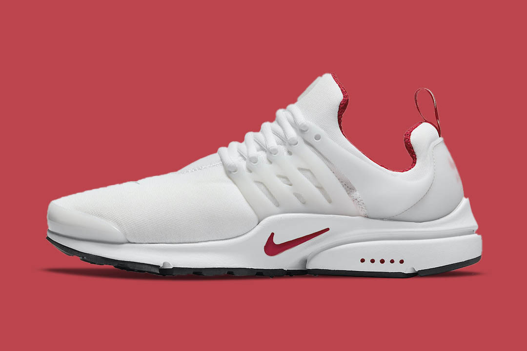 nike presto red and grey