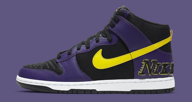 Nike Dunk High EMB "Lakers" DH0642-001