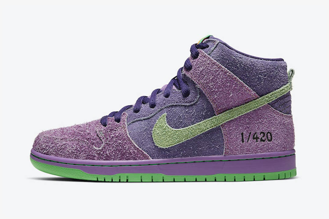 Nike SB Dunk High "Purple Skunk"