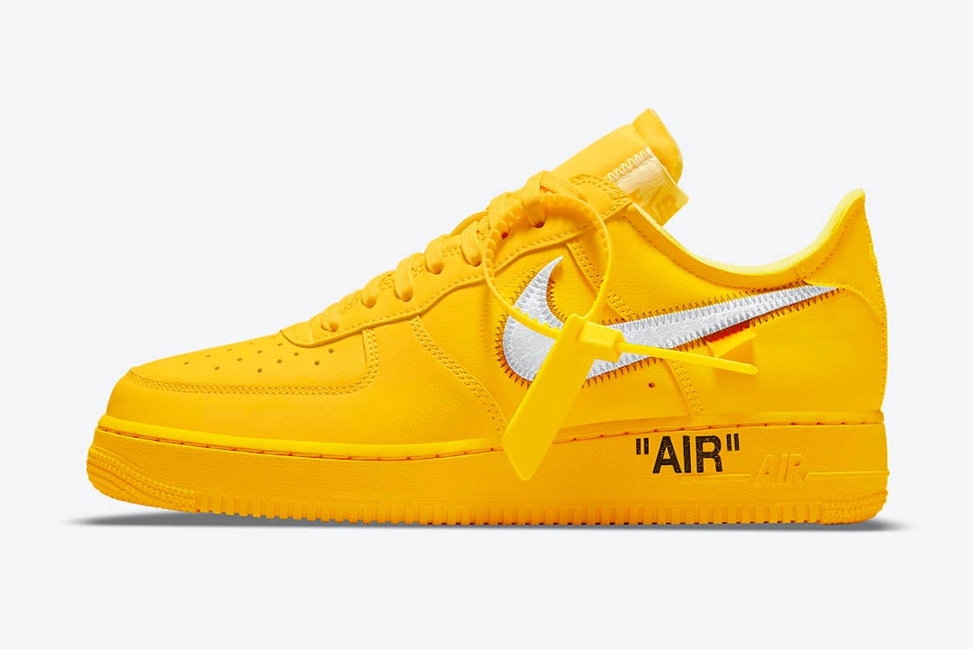 Off White Nike Air Force 1 Low University Gold DD1876 700 00