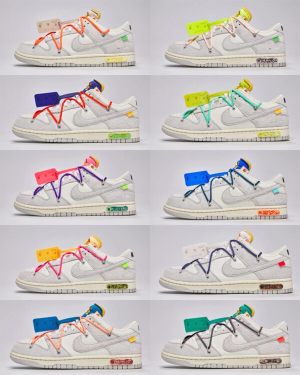 Off-White x Nike Dunk Low "Dear Summer" Lots 11-20 & 31-40