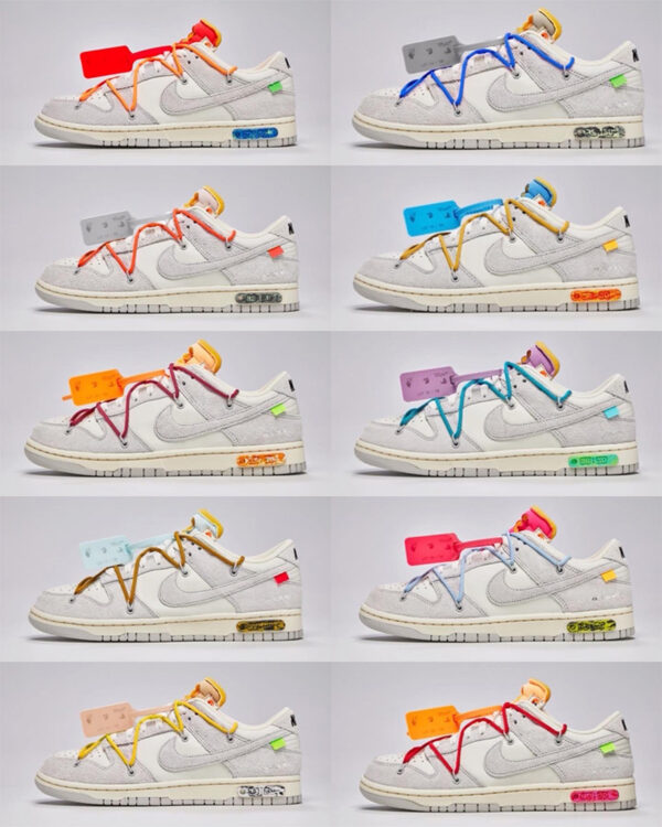 Off-White x Nike Virgil Abloh Off-White Dear Summer Lot 1 50 Dunk Low –  Bagriculture