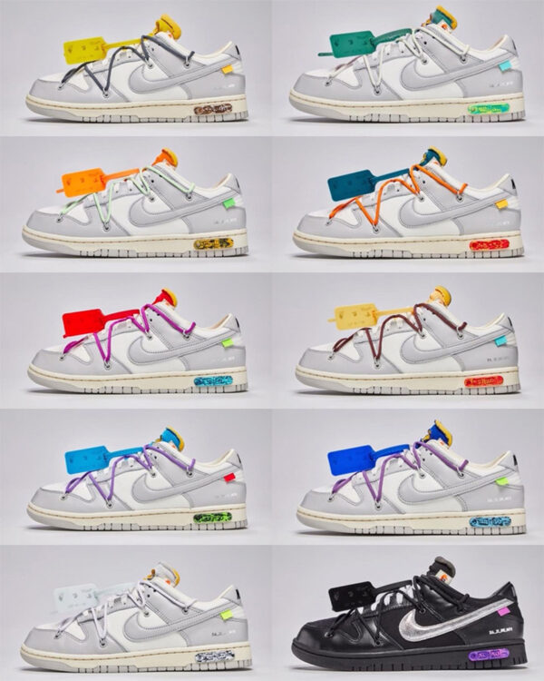 Off-White x Nike Dunk Low "Dear Summer" Lots 11-20, Lots 31-40, Lots 41-50