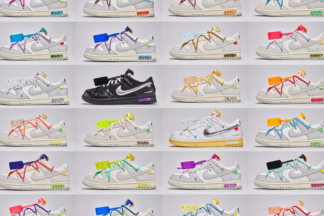 Off White Nike ration Dunk Low Dear Summer Collection Lead2