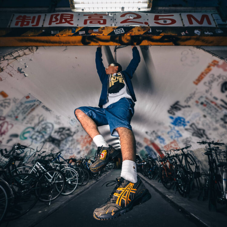 Asics x bape sale