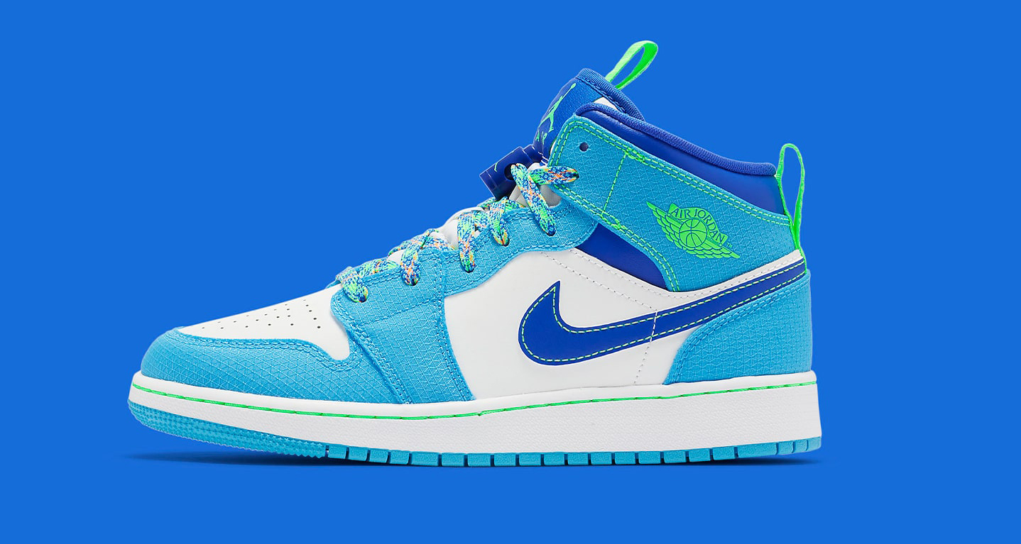 blue and white jordan 1 kids