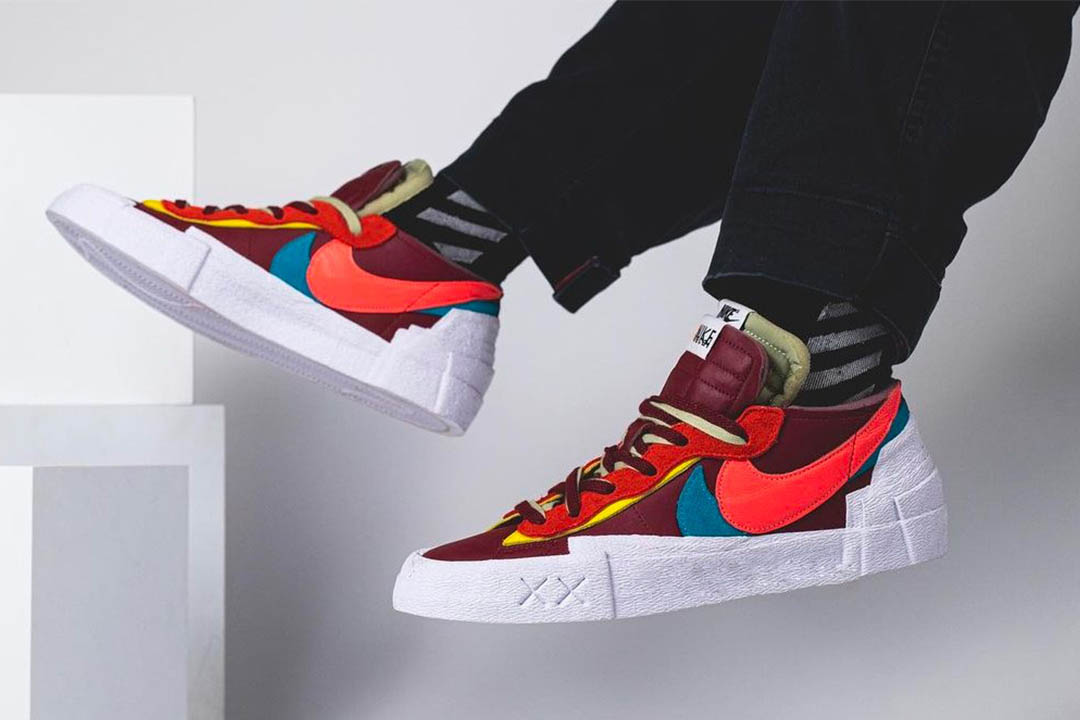 nike x sacai x kaws blazer low purple dusk