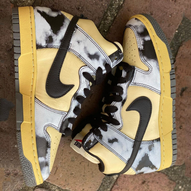 nike dunk high black acid wash