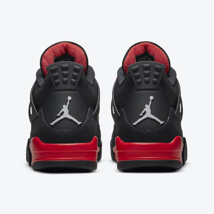 black and red jordan 4s 2021