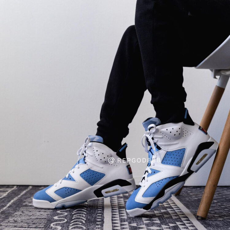 air jordan6 エアジョーダン6 UNC ユニバーシティブルー 28cm - スニーカー