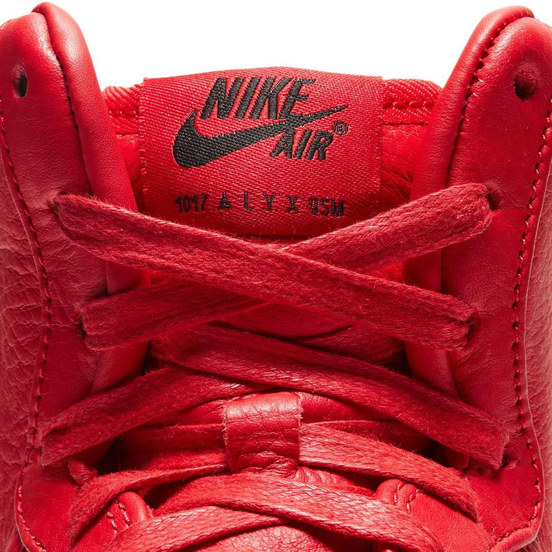 Alyx x Nike Air Force 1 High Black/University Red Release Date | Nice Kicks