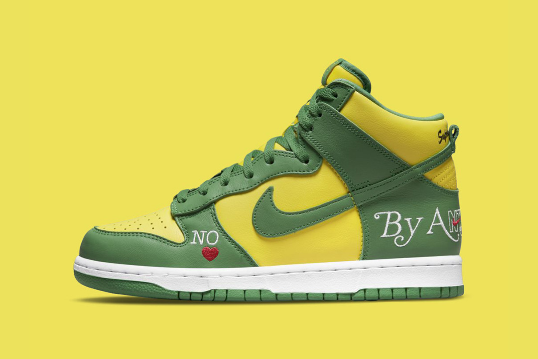 Supreme x Nike SB Dunk High By Any Means Brazil