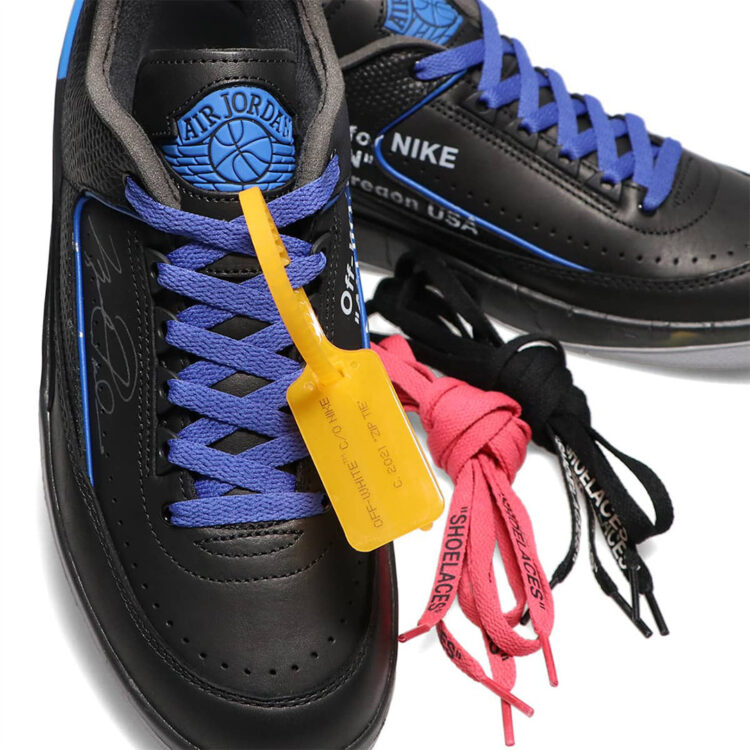 OFF WHITE X AIR JORDAN 2 LOW SP BLACK BLUE