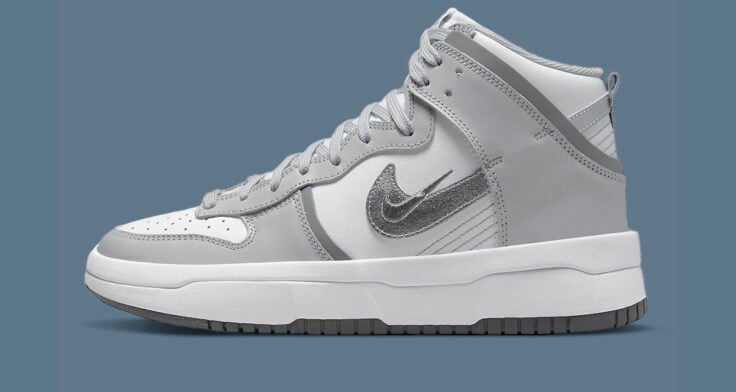 Nike Dunk High Up Grey White DH3718 106 Release Date lead 736x392