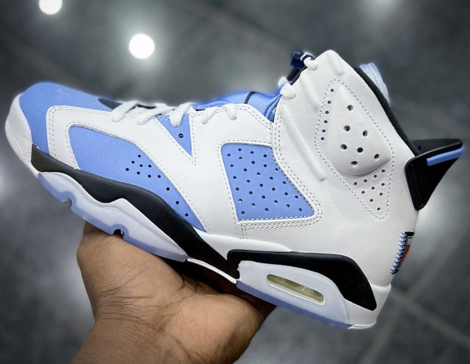 Air Jordan 6 'UNC' Debuts In Iconic University Blue