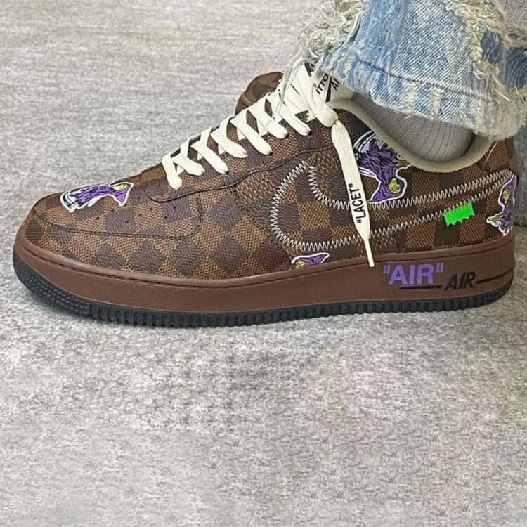 A Closer Look At The Louis Vuitton x Nike Air Force 1 — Kick Game