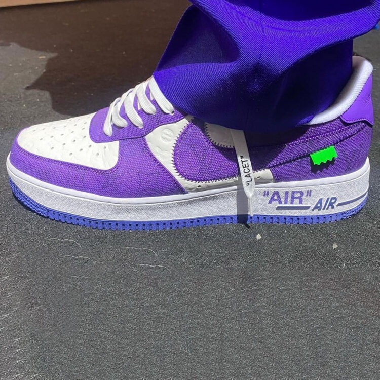 Virgil Ablohs personal Louis Vuitton x Nike Air Force 1 Low “Ghana