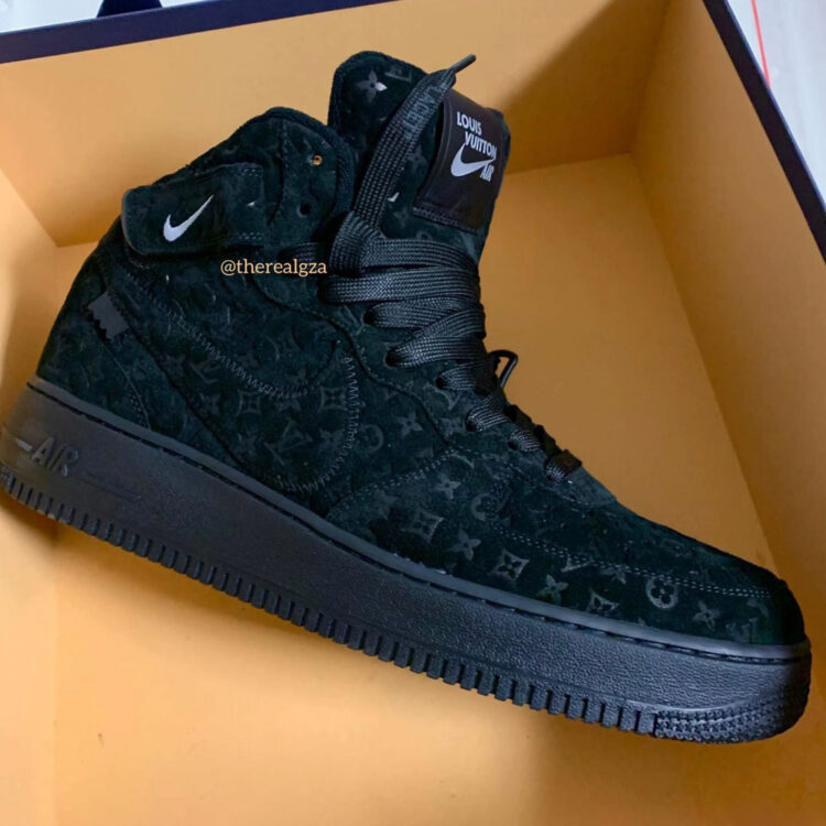 JustFreshKicks on X: Louis Vuitton x Nike Air Force 1 Black 🖤 📅 Early  2022  / X