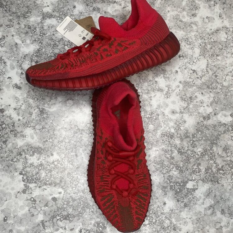 Supreme x adidas Yeezy Boost 350 V2 Red White F36923 Free Shipping-3