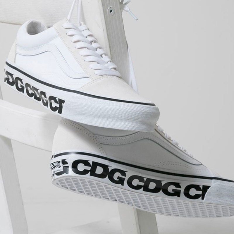 CDG x Vans Old Skool “White” Release Date | Nice Kicks
