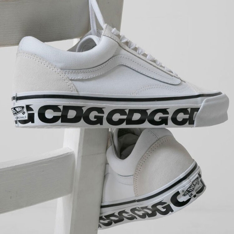 CDG x Vans Old Skool “White” Release Date | Nice Kicks