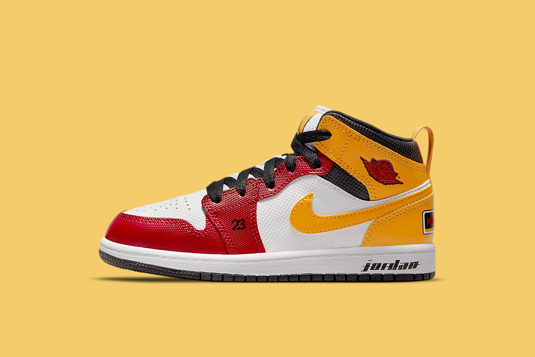 air jordan yellow and red