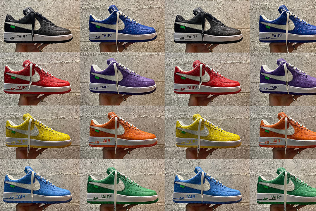 All Eight Louis Vuitton Nike Air Force 1 F&F Colorways