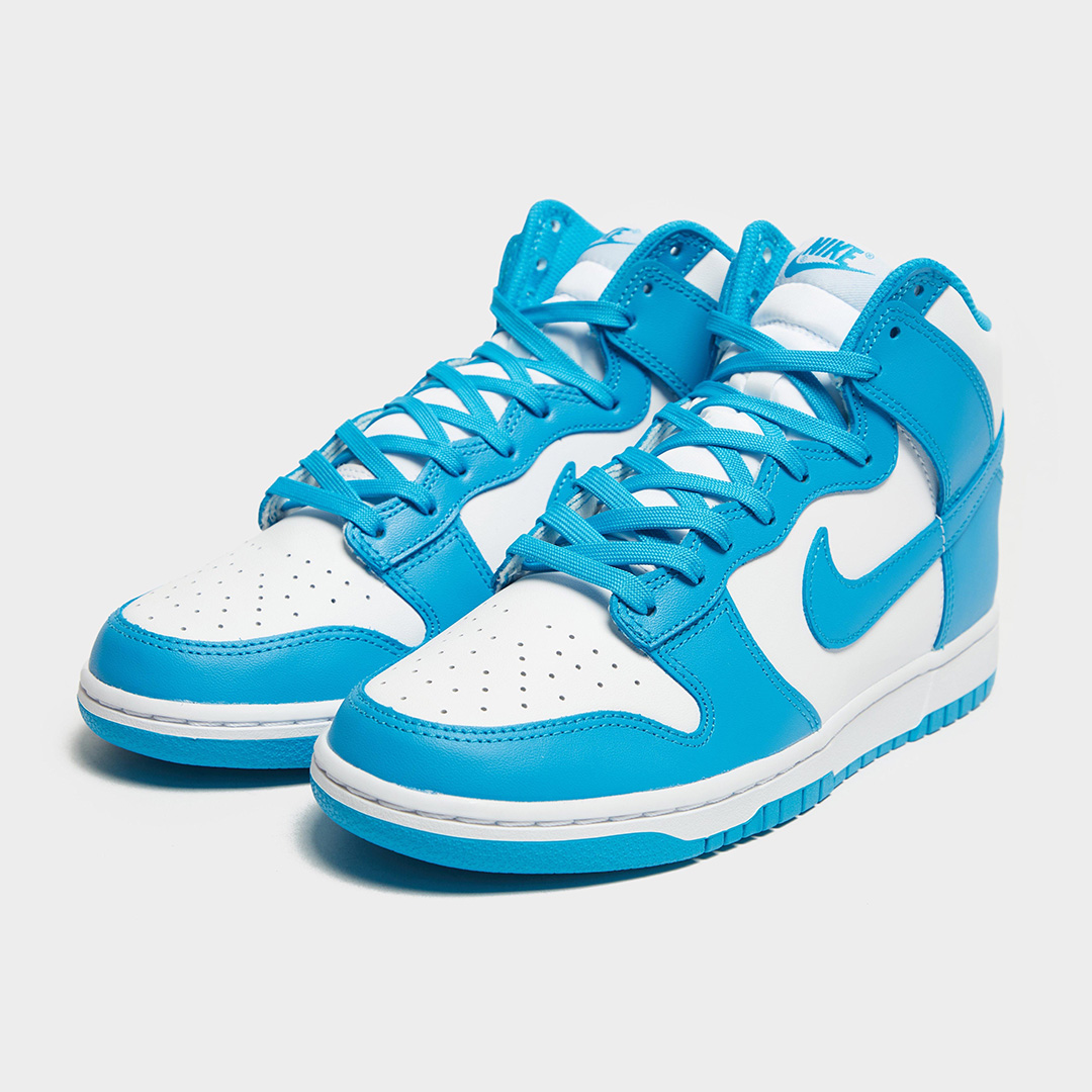 blue nike dunk high