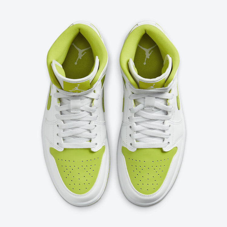 lime green air jordan 1