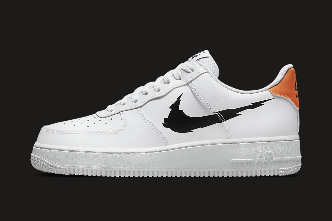 Nike Air Force 1 Low '07 Glitch Swoosh White Orange