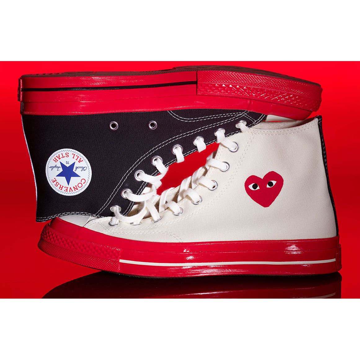 Comme des Garçons PLAY x Converse Chuck 70 “Red” Collection