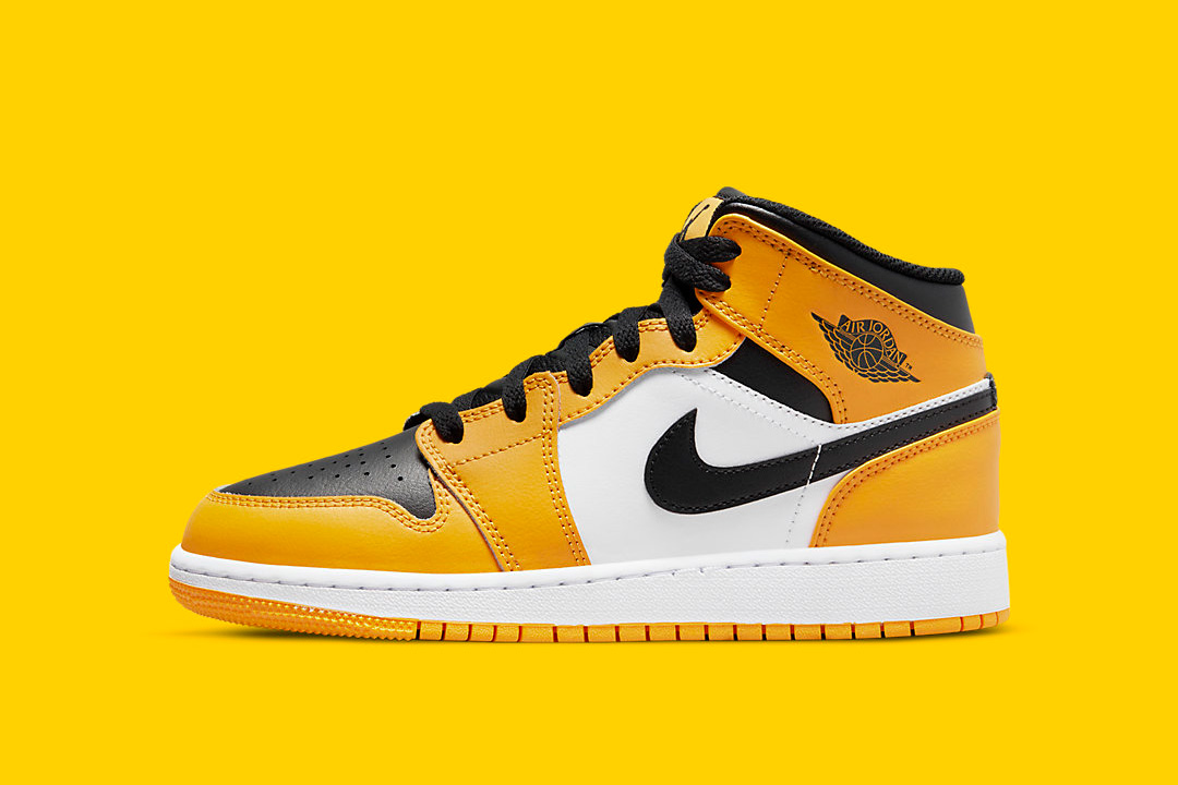 The Air Jordan 1 Mid Gets A University Gold Colorway For The Kids - Sneaker  News Release Dates