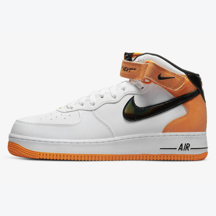 Nike Air Force 1 Mid I Got Next White Orange Black Shoes 