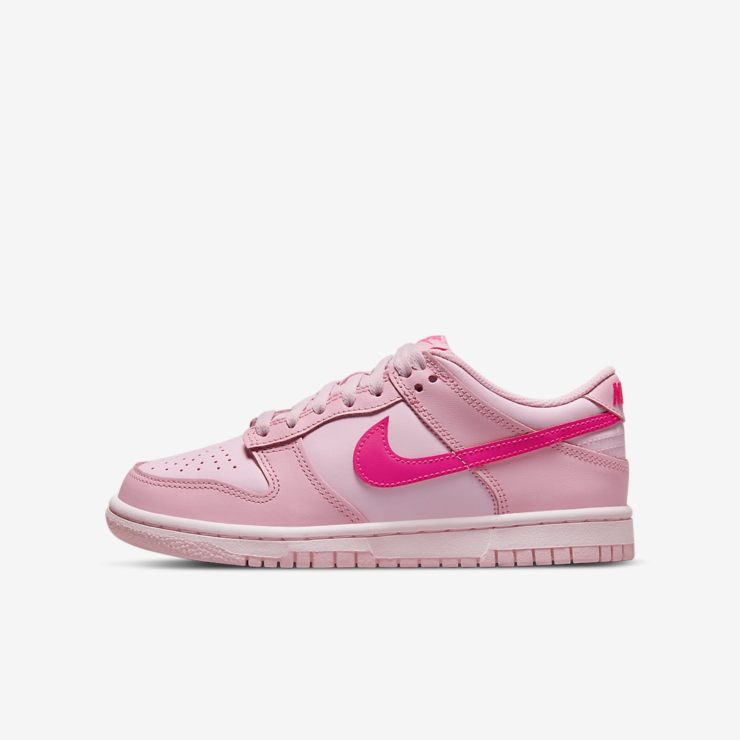 nike dunk low triple pink gs dh9756 600 release date 101