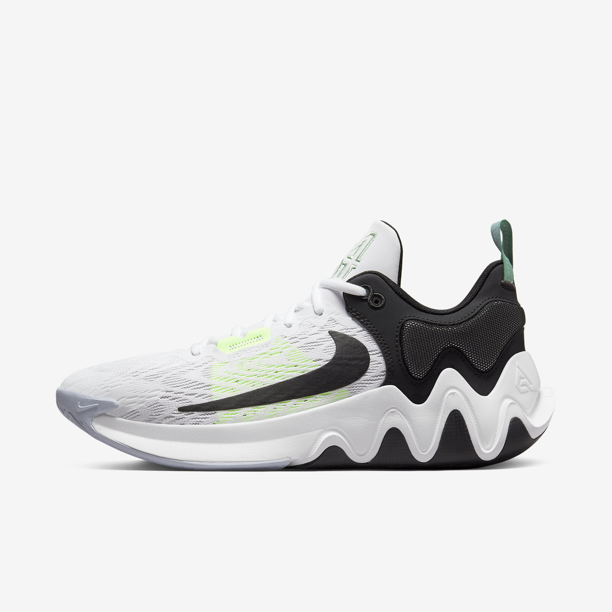 Nike Giannis Immortality 2 (White/Black/Barely Volt/Grey Fog)