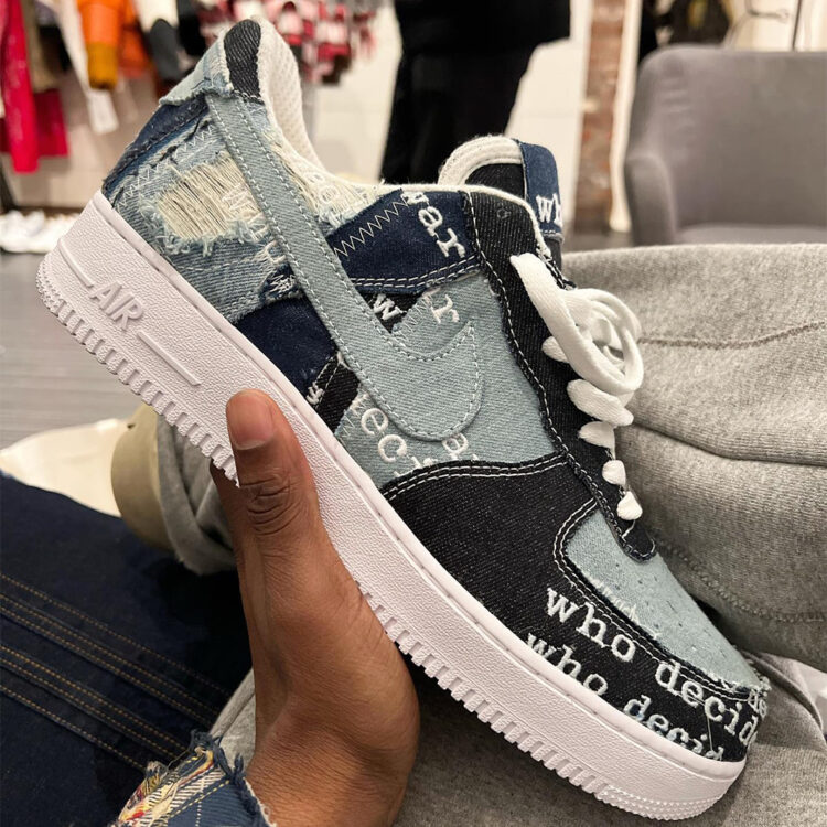 Nike Air Force 1 Supreme x Louis Vuitton Denim