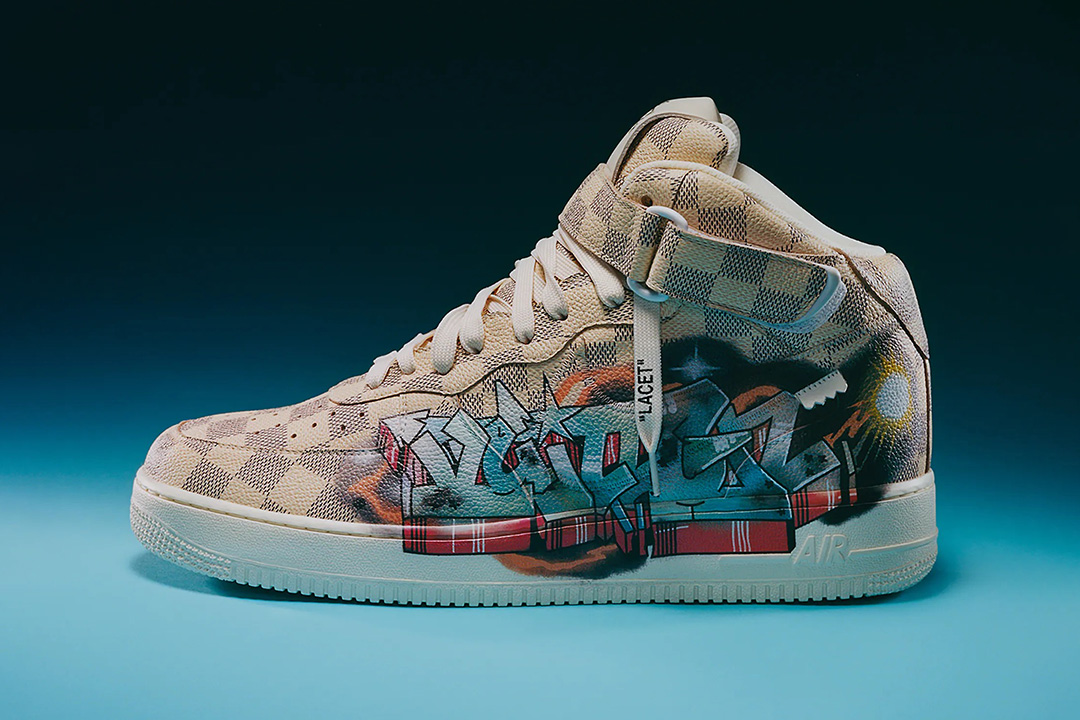 Nike, Louis Vuitton Louis Vuitton X Nike Air Force 1 Mid Graffiti