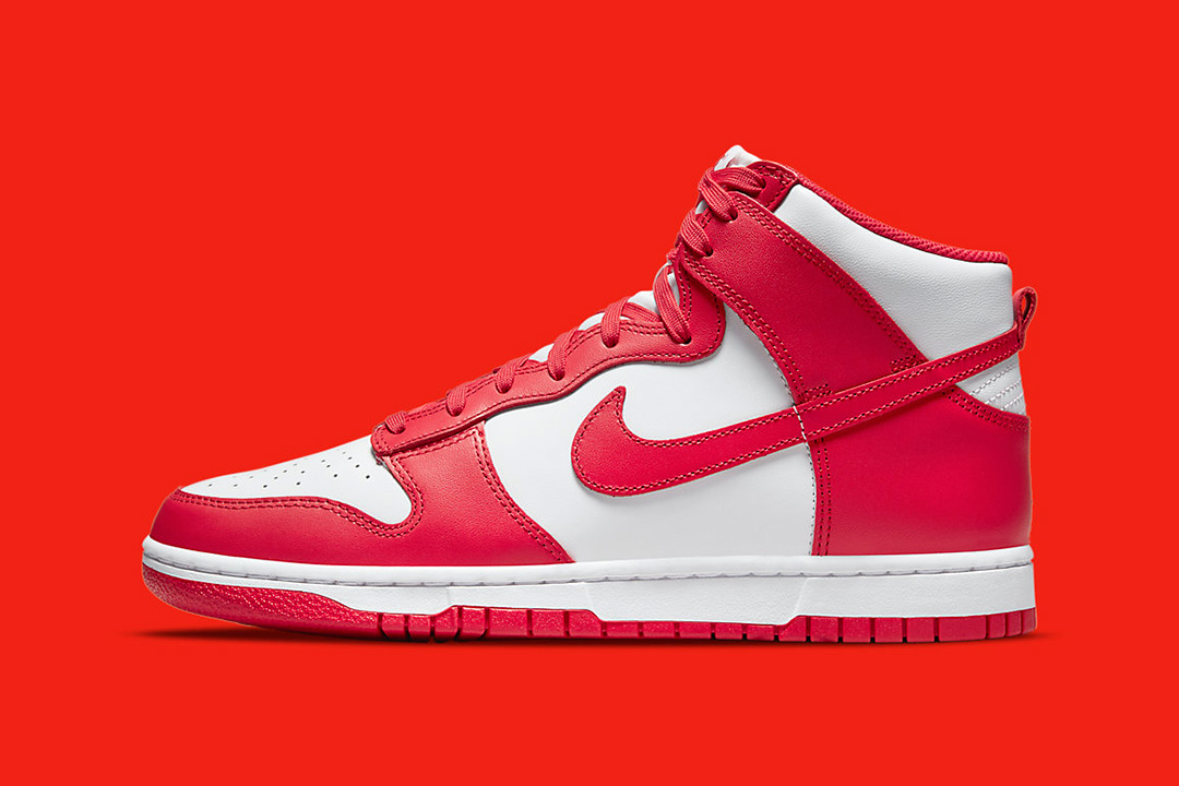 nike sb dunk high university red