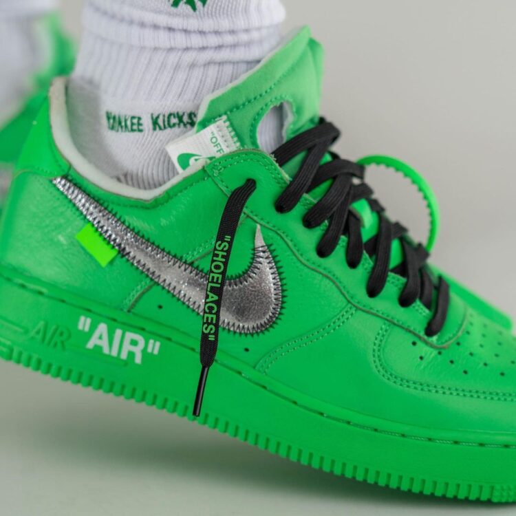 nike air force 1 low off white green
