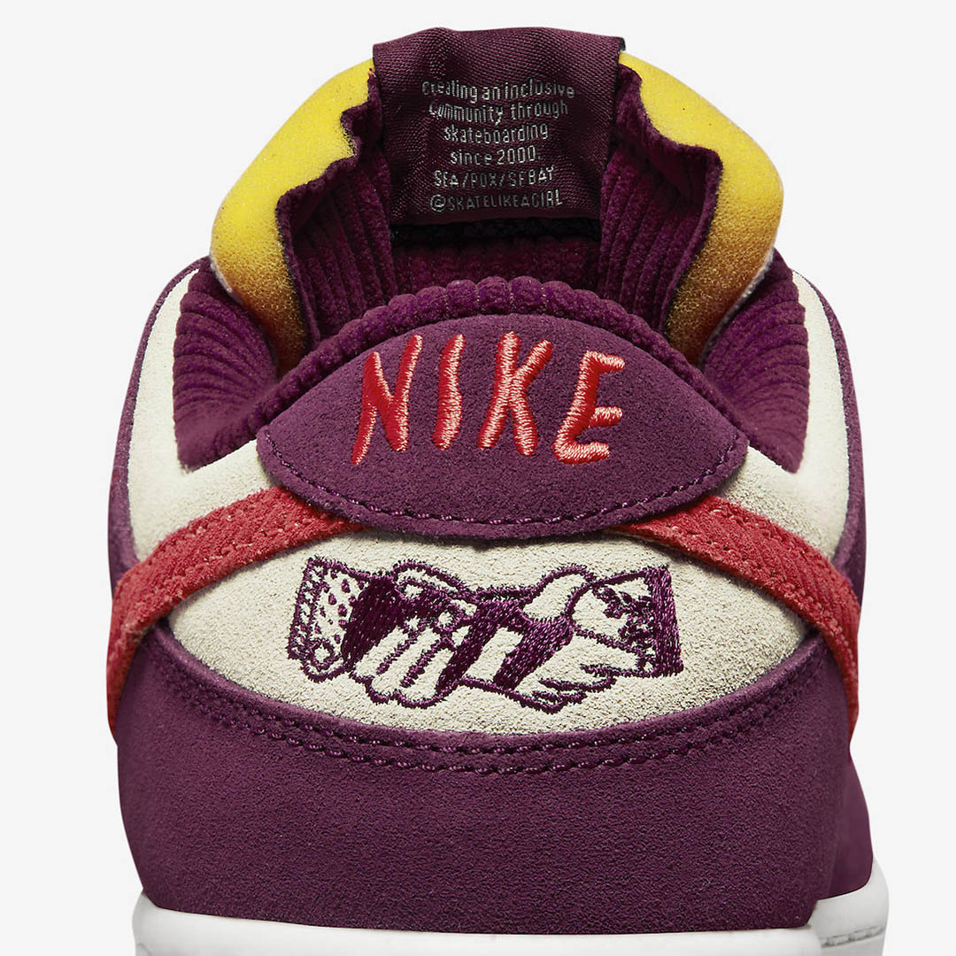 Skate Like a Girl x Nike SB Dunk Low DX4589-600 | Nice Kicks